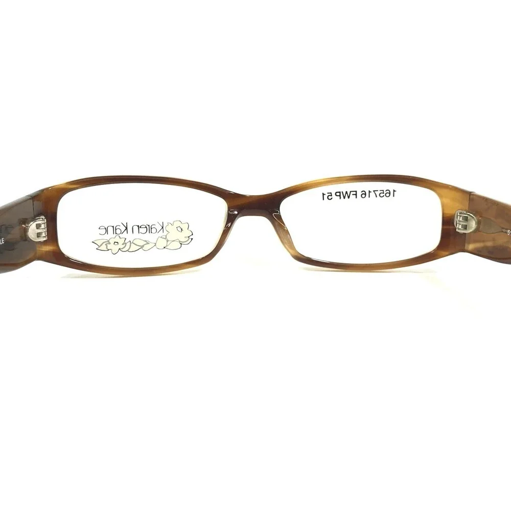 Karen Kane Eyeglasses Frames SCALLOP TULLE HONEY Rectangular Sparkly 51-16-135